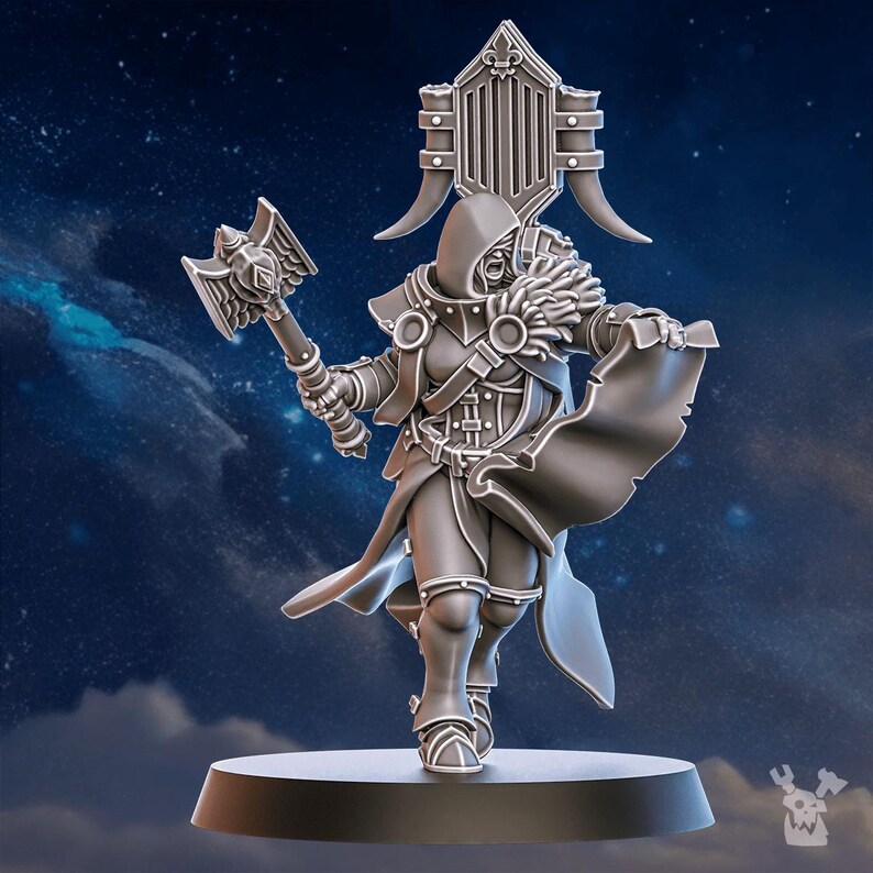 Stormpride Pride Caller | 16k Resin Miniatures | 28mm 32mm Tabletop Wargaming | Unpainted 画像 2