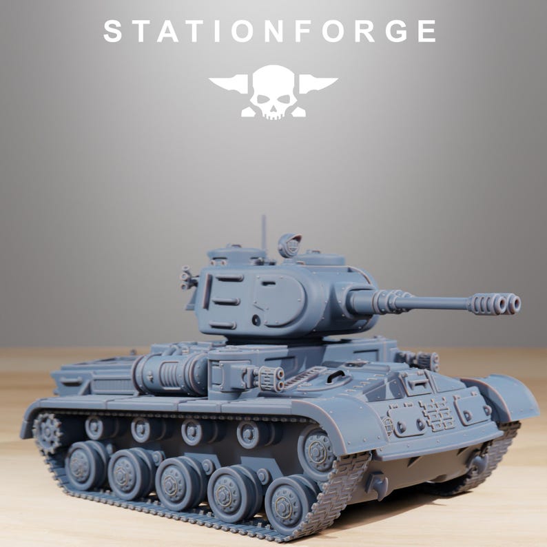 Grimguard Heavy Battle Tank | Station Forge 16k Resin Miniatures | 28mm 32mm Tabletop Wargaming | Unpainted image 5