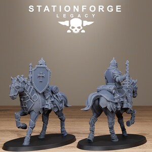 Caballería Legacy Thorncrest / Station Forge 16k Miniaturas de resina / 28 mm 32 mm Juegos de guerra de mesa / Sin pintar imagen 6