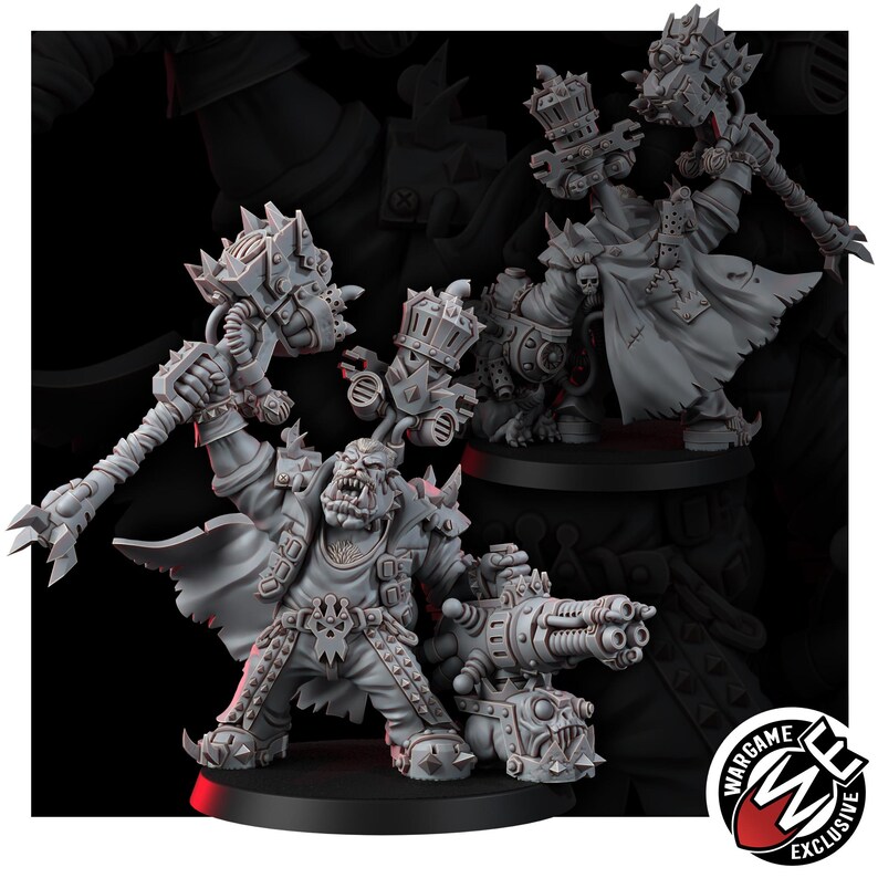 Ork King Freddy Moonqury | 16k Resin Miniatures | 28mm 32mm Tabletop Wargaming | Unpainted image 6