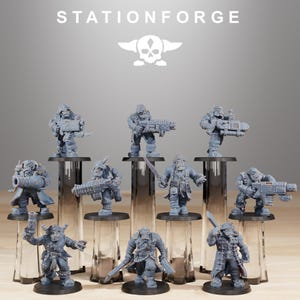 Orks Orkaz Pirates | Station Forge 16k Resin Miniatures | 28mm 32mm Tabletop Wargaming | Unpainted image 2