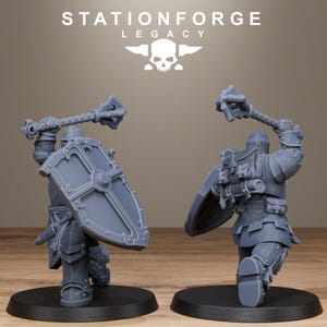 Legacy Solaris Smitebreakers | Station Forge 16k Resin Miniatures | 28mm 32mm Tabletop Wargaming | Unpainted image 9