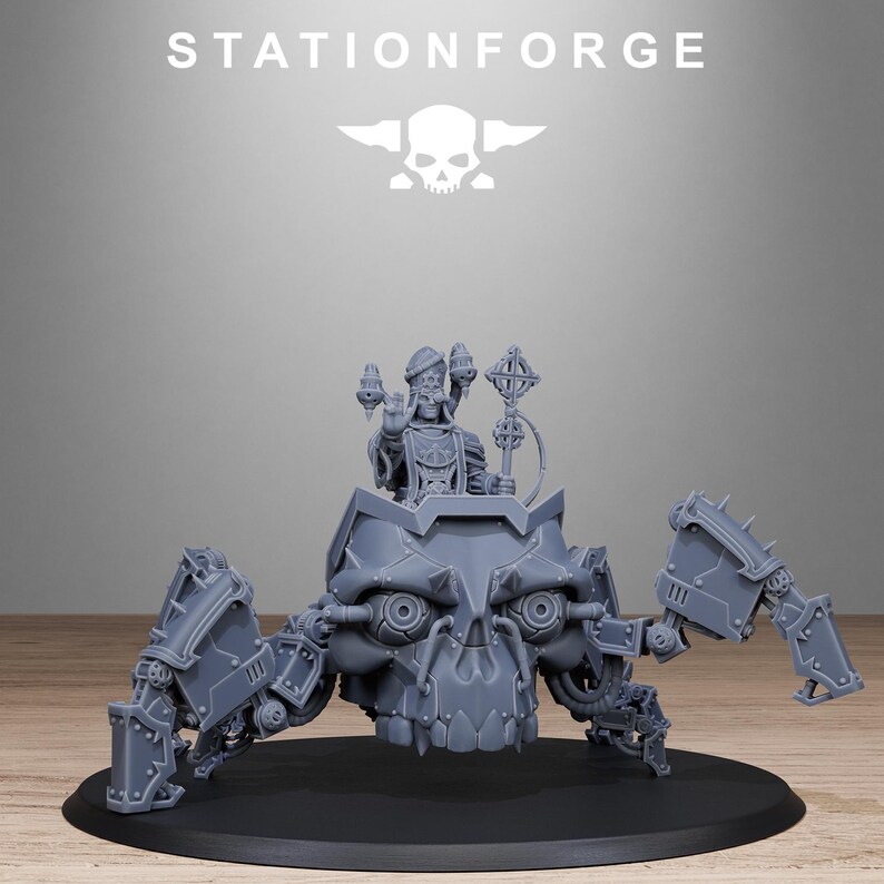 Scavenger Lectern Walker | Station Forge 16k Resin Miniatures | 28mm 32mm Tabletop Wargaming | Unpainted image 9