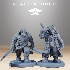 Orks Orkaz Pirates | Station Forge 16k Resin Miniatures | 28mm 32mm Tabletop Wargaming | Unpainted image 3