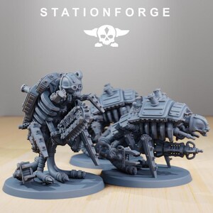 Scavenger Assassinators | Station Forge 16k Resin Miniatures | 28mm 32mm Tabletop Wargaming | Unpainted image 4