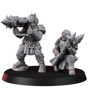 Chaos Renegades Of Pain Agony Weapon Team Tormental Annihilator | 16k Resin Miniatures | 28mm 32mm Tabletop Wargaming | Unpainted image 7