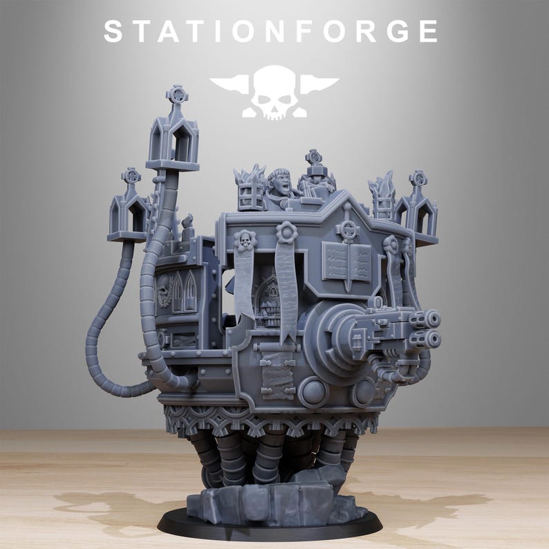 Vodalites Pulpit | Station Forge 16k Resin Miniatures | 28mm 32mm Tabletop Wargaming | Unpainted image 2