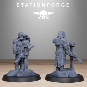 Marcadores de objetivo Grimguard / Miniaturas de resina Station Forge 16k / 28 mm 32 mm Juegos de guerra de mesa / Sin pintar imagen 9