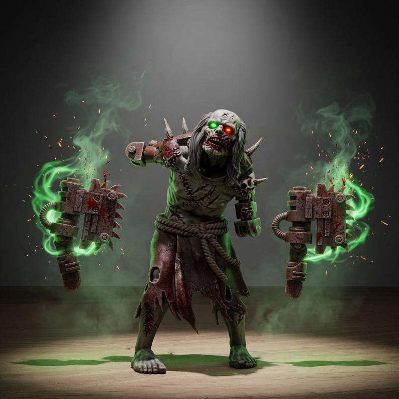Techno Savanger Necromants | Station Forge 16k Resin Miniatures | 28mm 32mm Tabletop Wargaming | Unpainted image 2