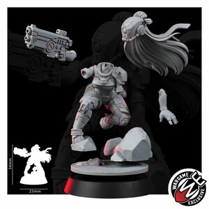 Coalition Trailseekers T1 | 16k hartsminiatyrer | 28 mm 32 mm bordsspel | Omålad bild 9