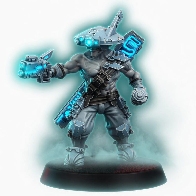 Coalition Saboteur Deadeye | 16k Resin Miniatures | 28mm 32mm Tabletop Wargaming | Unpainted image 1