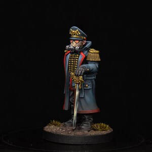 Officer | Station Forge 16k Resin Miniatures | 28mm 32mm Tabletop Wargaming | Unpainted image 4