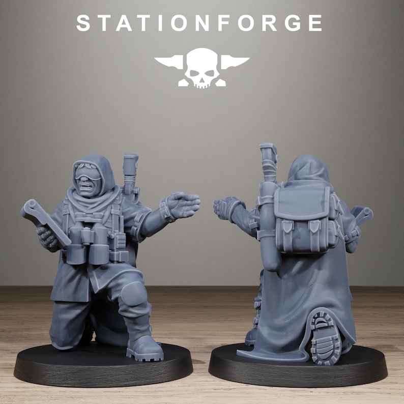 Fanteria d'assedio Freeguard / Miniature in resina 16k Station Forge / 28 mm 32 mm Wargaming da tavolo / Non dipinte immagine 2