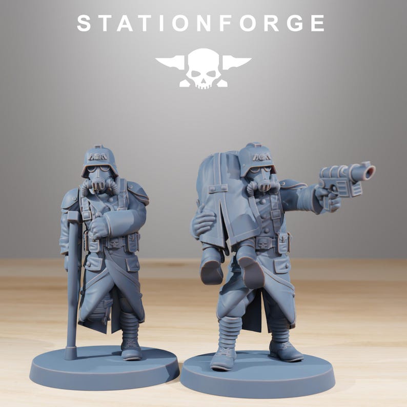 Grimguard Casualties | Station Forge 16k Resin Miniatures | 28mm 32mm Tabletop Wargaming | Unpainted image 8