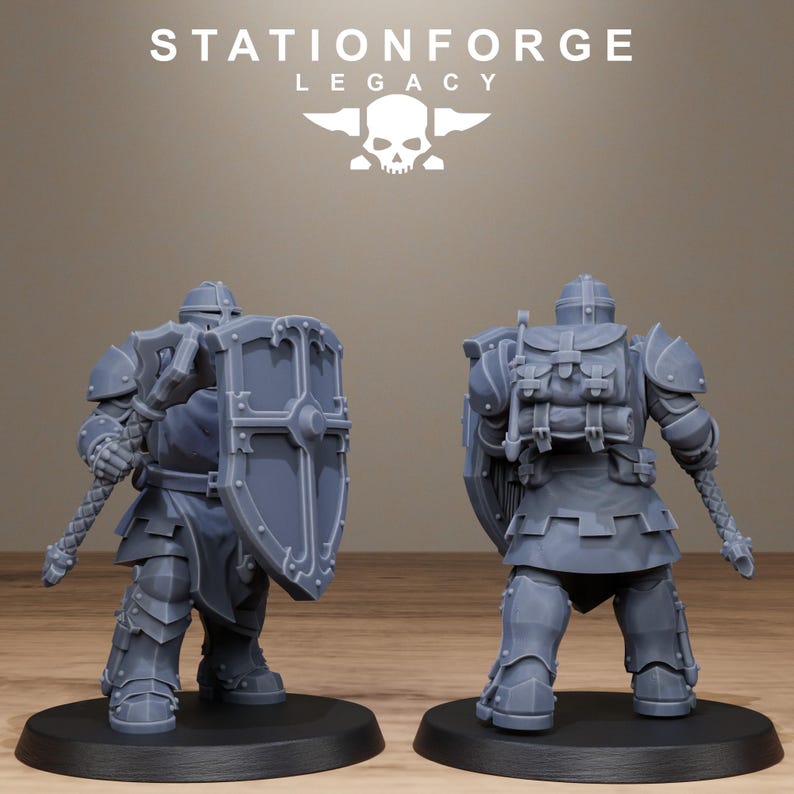 Legacy Solaris Smitebreakers | Station Forge 16k Resin Miniatures | 28mm 32mm Tabletop Wargaming | Unpainted image 11