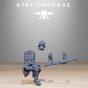 Helicóptero Grimguard / Station Forge 16k Miniaturas de resina / 28 mm 32 mm Juegos de guerra de mesa / Sin pintar imagen 8