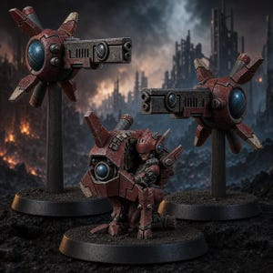 Coalition Farstriker Drone Team | 16k Resin Miniatures | 28mm 32mm Tabletop Wargaming | Unpainted image 1