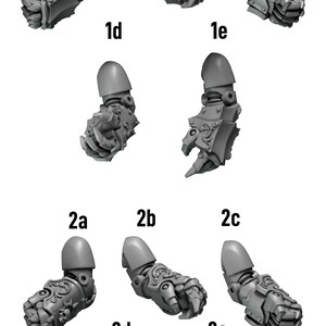 Crimson Lords - Power fists #1 - 16k Resin - GreyTide Studio - Blood / Space Warriors / Bitz / Tabletop / Wargaming / Grimdark image 3