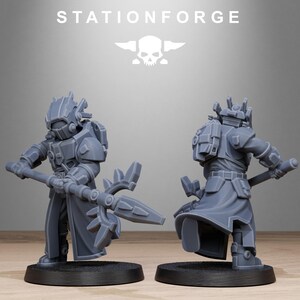 Tarion Priests | Station Forge 16k Resin Miniatures | 28mm 32mm Tabletop Wargaming | Unpainted image 5