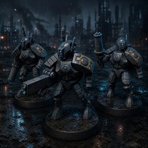 Trajes de sigilo Coalition EX15 / Miniaturas de resina 16k / 28 mm 32 mm para juegos de guerra de mesa / Sin pintar imagen 1