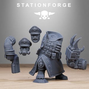 Freeguard Mutant Officer | Station Forge 16k Resin Miniatures | 28mm 32mm Tabletop Wargaming | Unpainted image 7