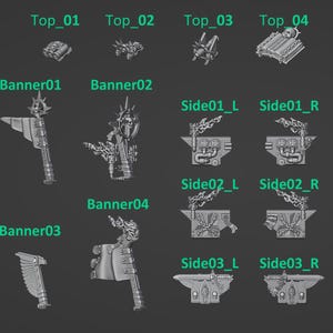 Peregrinos Eternos - Piezas de motocicleta - Resina 16k - GreyTide Studio - Guerreros Sagrados / Guerreros Espaciales / Piezas / Juegos de Mesa / Juegos de Guerra / Grimdark imagen 2