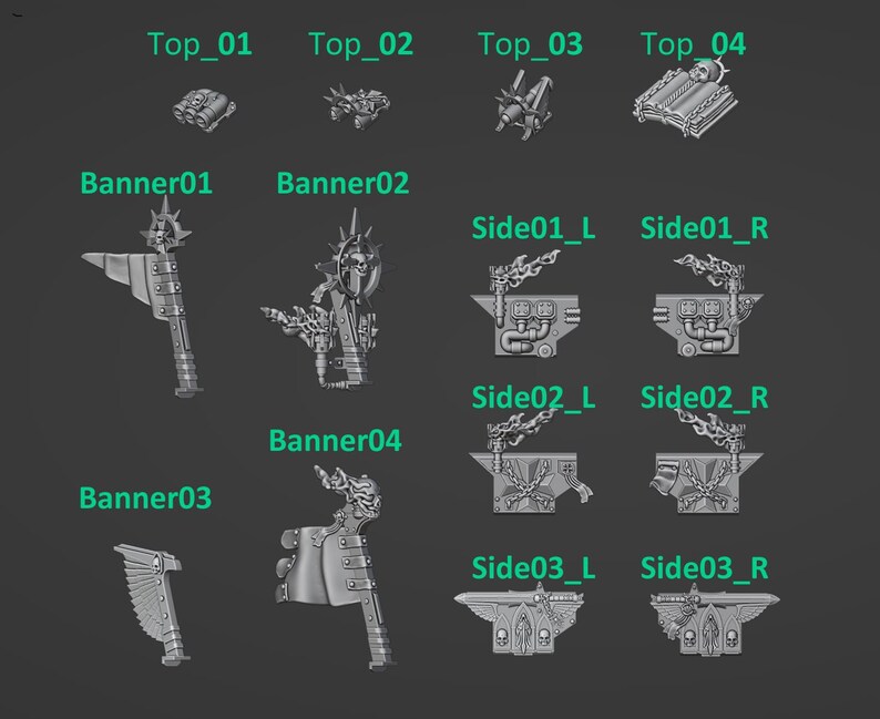 Peregrinos Eternos - Piezas de motocicleta - Resina 16k - GreyTide Studio - Guerreros Sagrados / Guerreros Espaciales / Piezas / Juegos de Mesa / Juegos de Guerra / Grimdark imagen 2