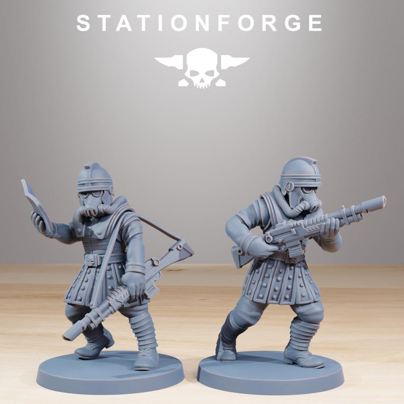 Grimguard Vexillatio | Station Forge 16k Resin Miniatures | 28mm 32mm Tabletop Wargaming | Unpainted image 5