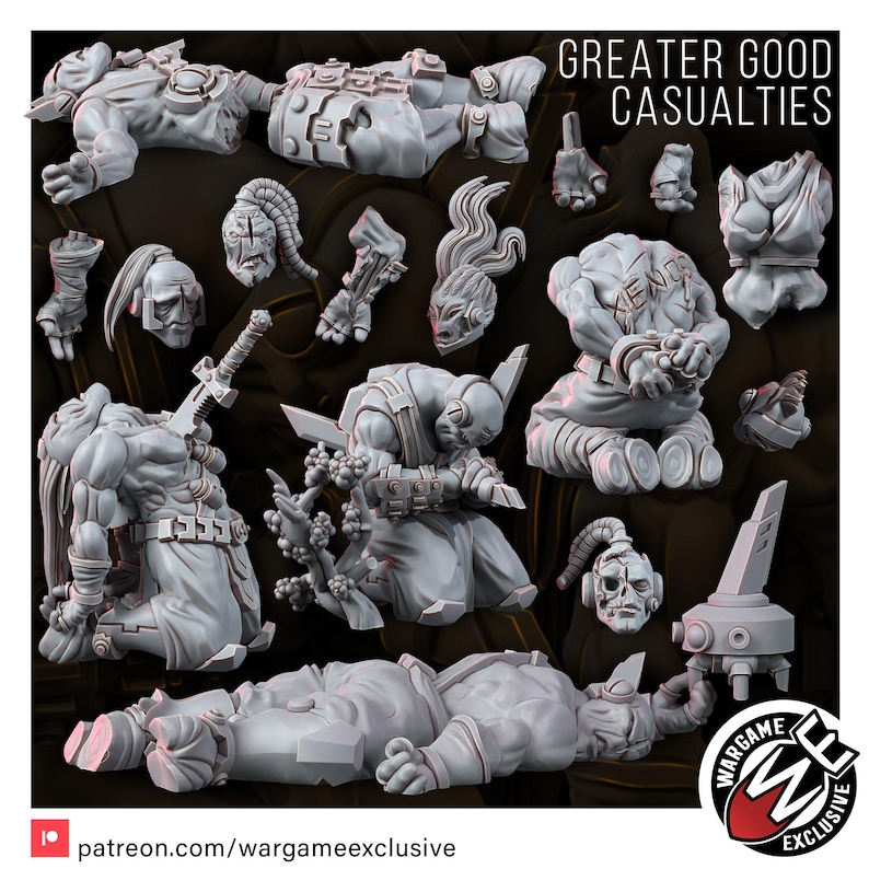 Coalition Casualties | 16k Resin Miniatures | 28mm 32mm Tabletop Wargaming | Unpainted image 3