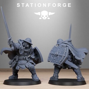 Royal Guard Bloodwardens | Station Forge 16k Resin Miniatures | 28mm 32mm Tabletop Wargaming | Unpainted image 10