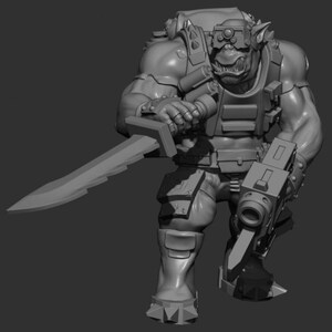 Speshul Forcez Boyz - Orc Squad - 16k Resin - Orcs / Tabletop / Wargaming / Grimdark image 6