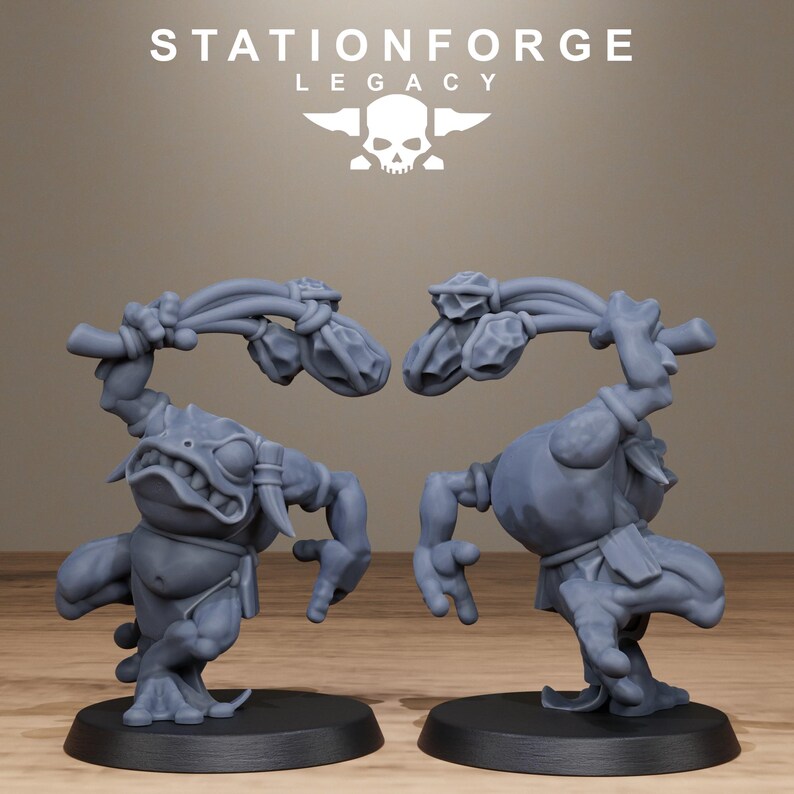 Legacy Bobkin Gobs | Station Forge 16k Resin Miniatures | 28mm 32mm Tabletop Wargaming | Unpainted image 5