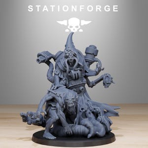 Scavenger Lotharius | Station Forge 16k Resin Miniatures | 28 mm 32 mm Tabletop Wargaming | Ongeverfd afbeelding 7