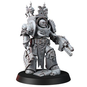 Crimson Butchers Heavy Guard Exo-Armour | 16k Resin Miniatures | 28mm 32mm Tabletop Wargaming | Unpainted 画像 3