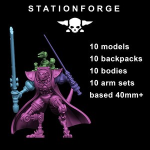 Raticus Curdsters | Station Forge 16k Resin-Miniaturen | 28 mm/32 mm Tabletop-Wargaming | Unbemalt Bild 9