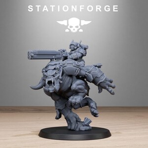 Tarion Beasts | Station Forge 16k Resin Miniatures | 28mm 32mm Tabletop Wargaming | Unpainted image 3