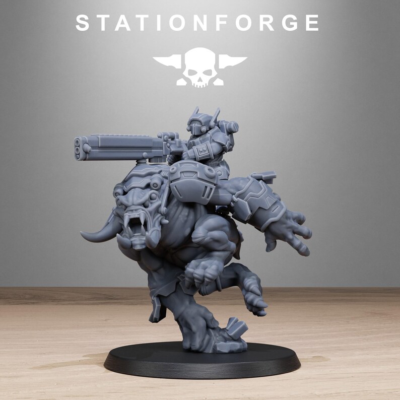 Tarion Beasts | Station Forge 16k Resin Miniatures | 28mm 32mm Tabletop Wargaming | Unpainted image 3