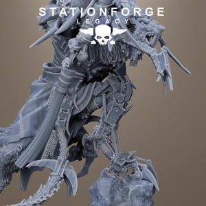 Rotfangkönig | Station Forge 16k Resinminiaturen | 28 mm/32 mm Tabletop-Wargaming | Unbemalt Bild 7