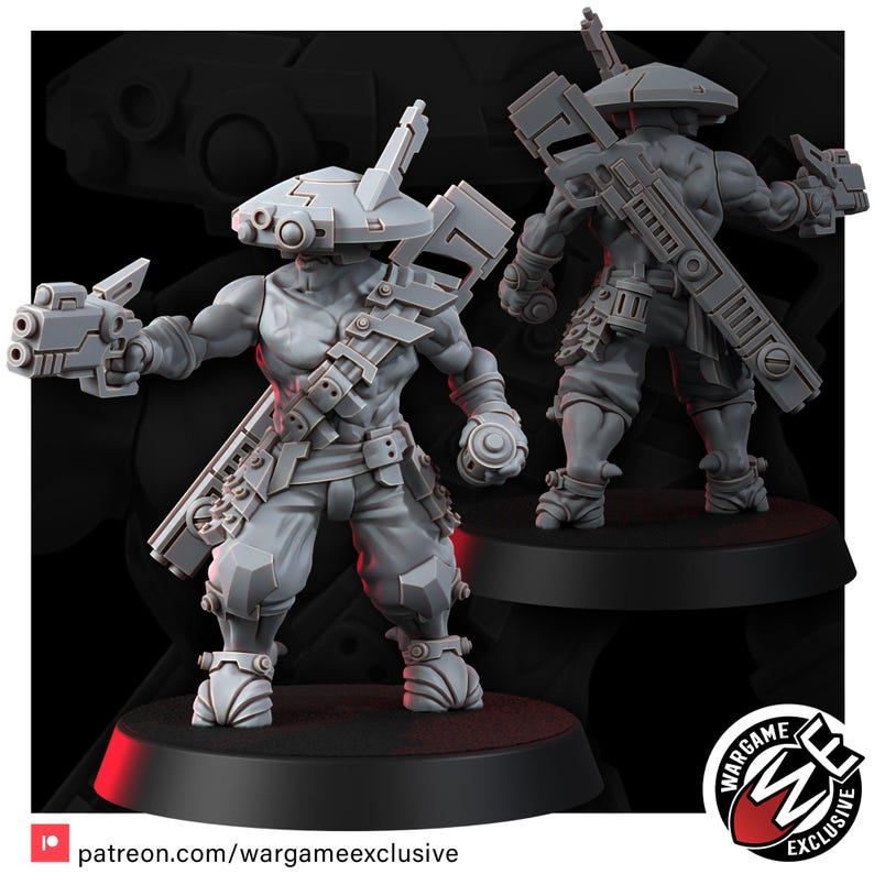 Coalition Saboteur Deadeye | 16k Resin Miniatures | 28mm 32mm Tabletop Wargaming | Unpainted image 5