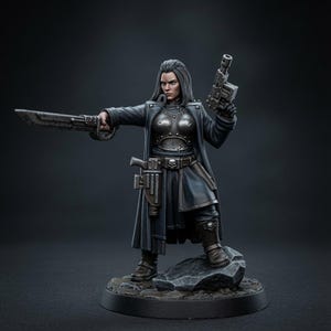 Vaskar The Duchess | Station Forge 16k Resin Miniatures | 28mm 32mm Tabletop Wargaming | Unpainted image 1