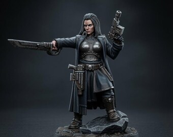 Vaskar The Duchess | Station Forge 16k Resin Miniatures | 28mm 32mm Tabletop Wargaming | Unpainted