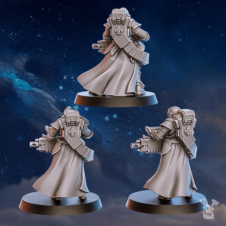 White Fangs Hunters Squad x20 | 16k Resin Miniatures | 28mm 32mm Tabletop Wargaming | Unpainted image 10