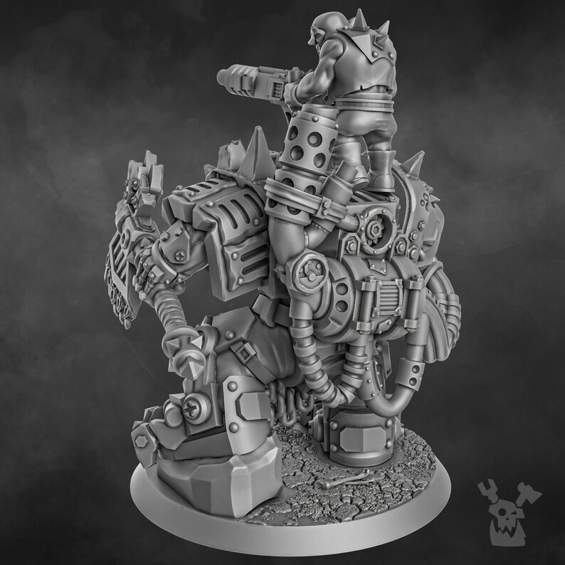 Da Arma Boss Miniature | 16K Resin Wargaming Figure (28mm/32mm Scale) image 4