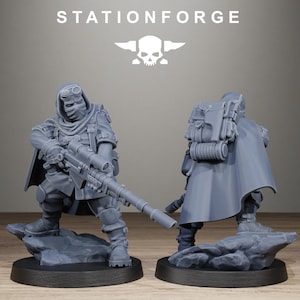 Fanteria d'assedio Freeguard / Miniature in resina 16k Station Forge / 28 mm 32 mm Wargaming da tavolo / Non dipinte immagine 8
