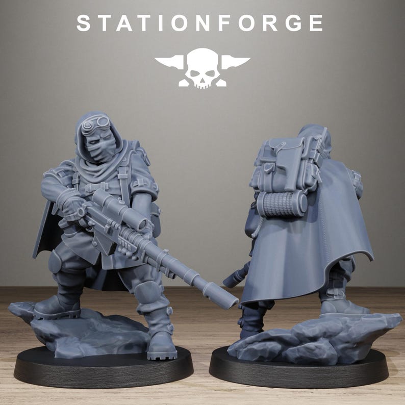 Fanteria d'assedio Freeguard / Miniature in resina 16k Station Forge / 28 mm 32 mm Wargaming da tavolo / Non dipinte immagine 8