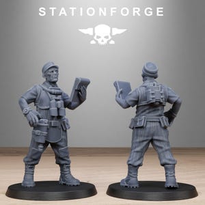 Grimcorp Scrap Operatives | Station Forge 16k Resin Miniatures | 28mm 32mm Tabletop Wargaming | Unpainted image 9