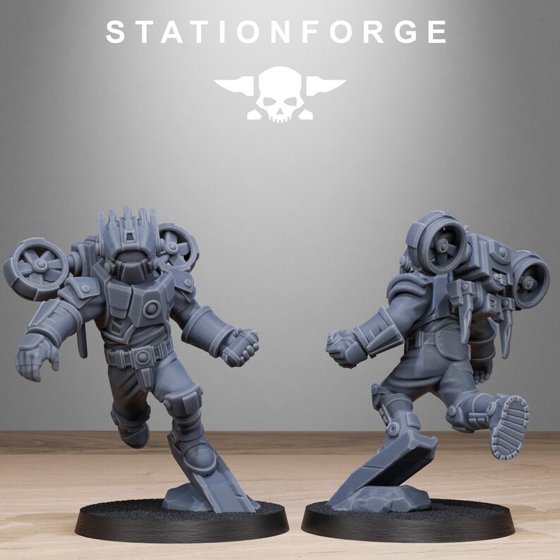 Tarion Skyguards | Station Forge 16k Resin Miniatures | 28mm 32mm Tabletop Wargaming | Unpainted 画像 7