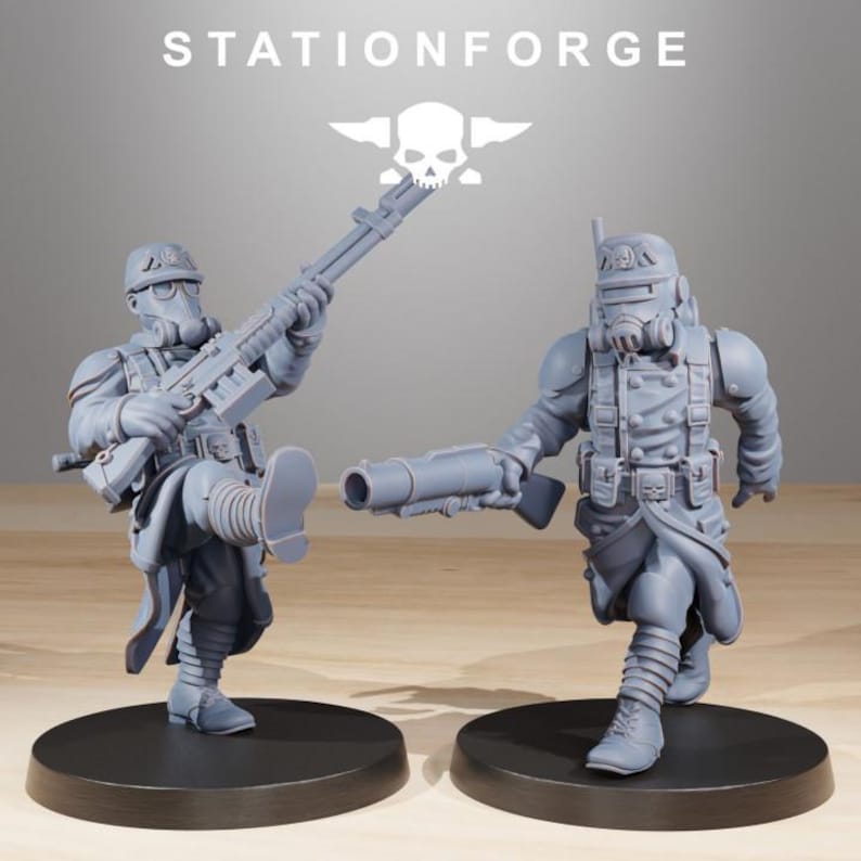 Grimguard Builder Kit | Station Forge 16k Resin Miniatures | 28mm 32mm Tabletop Wargaming | Unpainted image 5