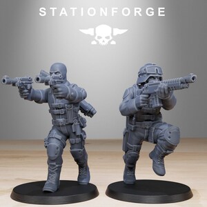 Grimguard Counter Terrorists | Station Forge 16k Resin Miniatures | 28mm 32mm Tabletop Wargaming | Unpainted image 4