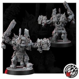 Ork Khork Choppa Goreboyz | Miniatury z żywicy 16k | 28 mm 32 mm Gry bitewne | Niepomalowane zdjęcie 10